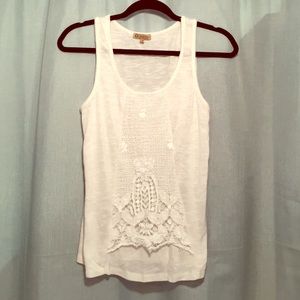 White embroidered top