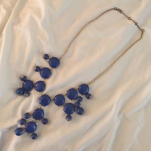 Blue Bubble statement necklace