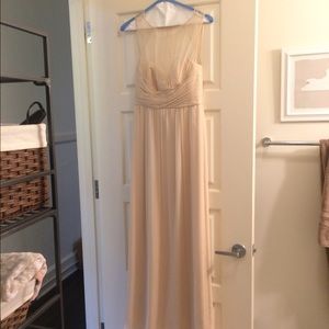 Amsale chiffon bridesmaid dress
