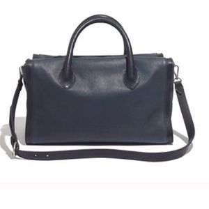 NWT Madewell navy Camden satchel