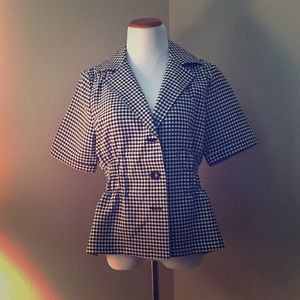 Joan Rivers Gingham Jacket