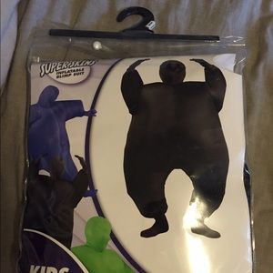 Super skins inflatable black costume