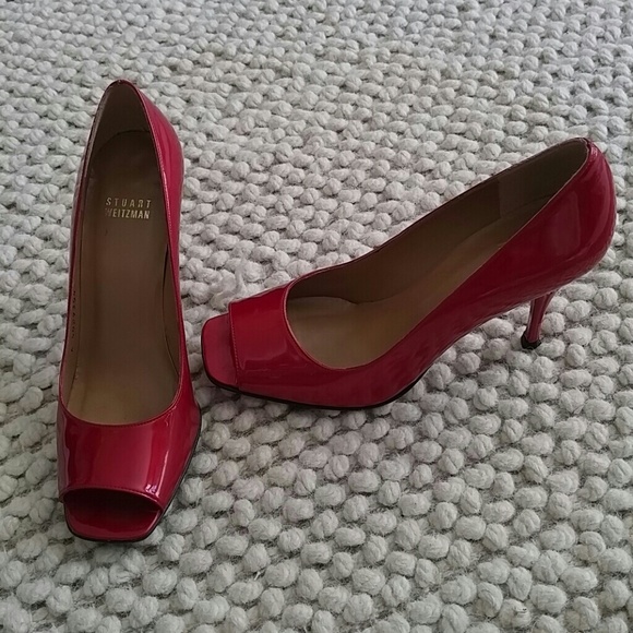Stuart Weitzman "Red Quasar" Heels - image 2