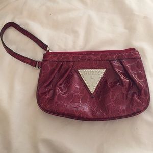 Red Guess Wristlet