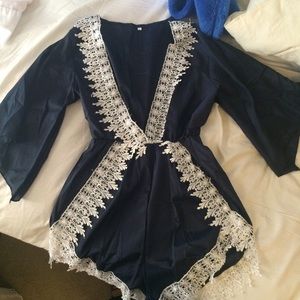 Navy romper