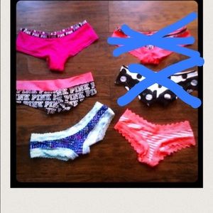 VS & PINK Cheekster Panties Bundle