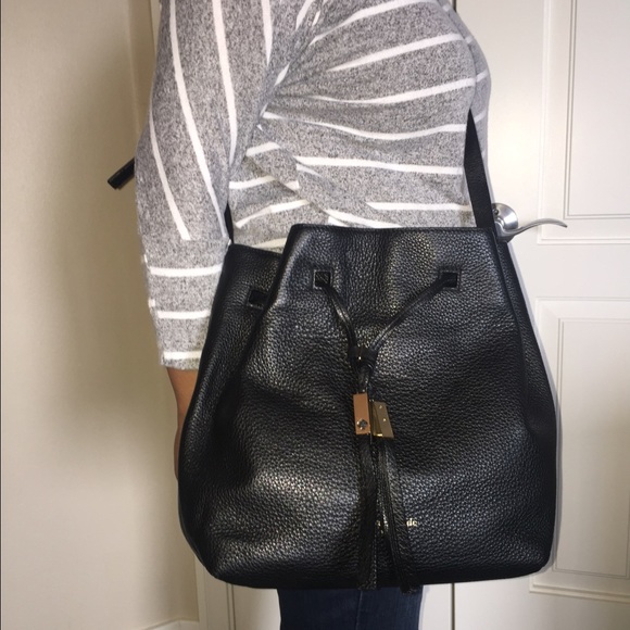 Kate Spade Black Cooper Bucket Bag Grey Street - Picture 3 of 3