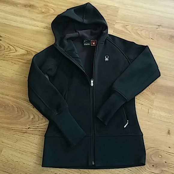 Black Spyder Women's Core Full-zip Sweater w/ hood