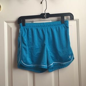 Blue athletic shorts