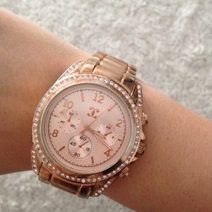 Rose gold watch