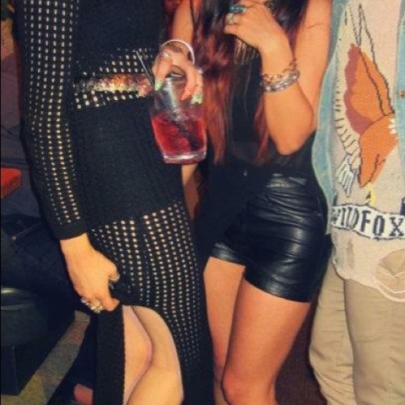 Pleather shorts