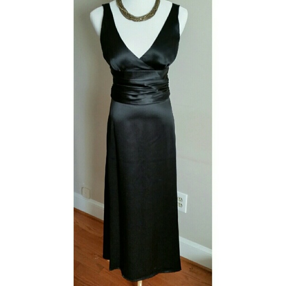 Nicole Miller Black Silk Gown