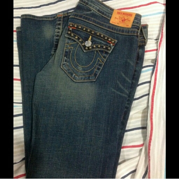 Authentic women's True Religion Jeans-34"inseam - Picture 1 of 4