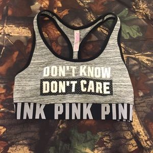 Pink VS sports bra