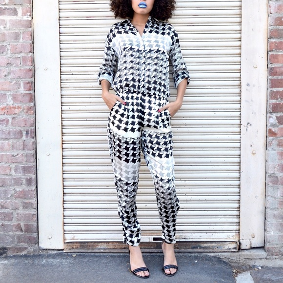Houndstooth romper - Picture 1 of 5