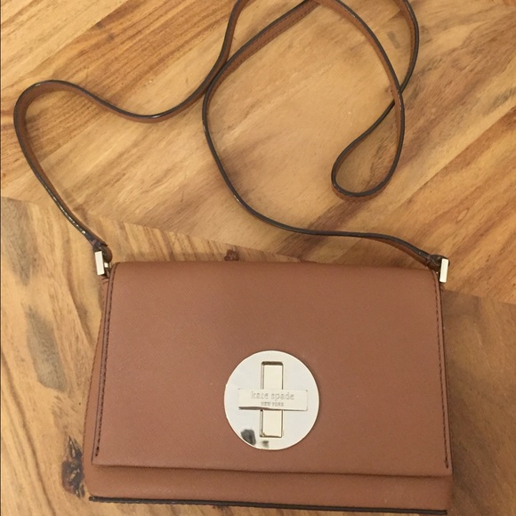 Kate Spade Brown Leather Crossbody Purse