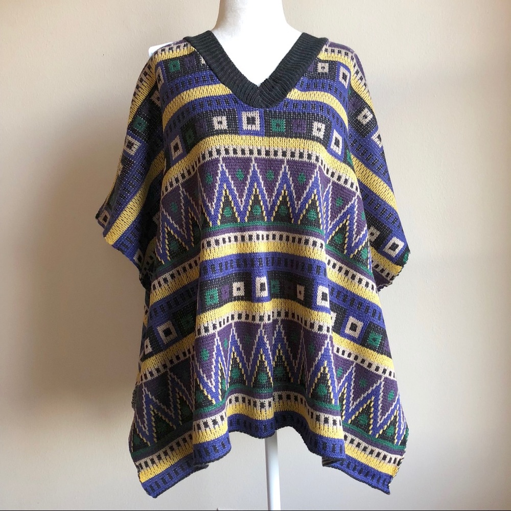 {GLITTER G FASHION CLOTHING} AZTEC PONCHO