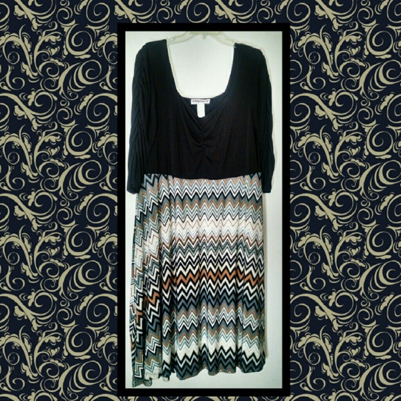 SWAK Chevron Detail Dress