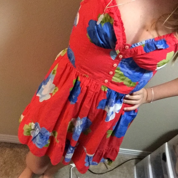 Floral printed summer dress