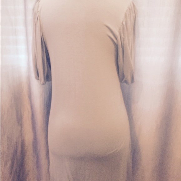 Gray, green dress - Picture 2 of 4