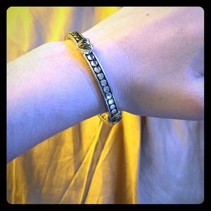 Silver and gold bracelet