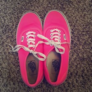 pink vans size 8