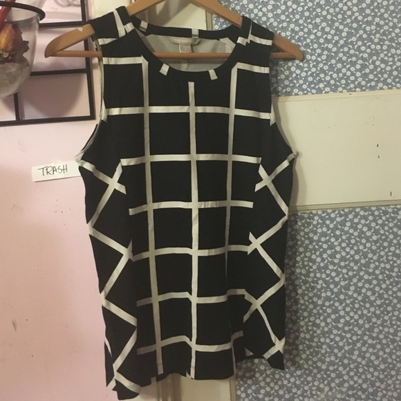 Banana republic, no sleeve blouse.