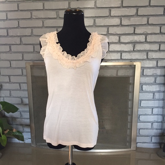 Pink blouse with ruffles