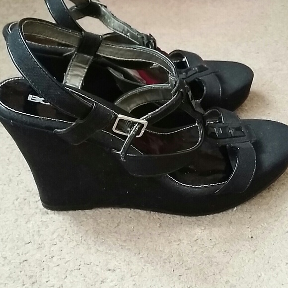 SOLDblack rhinestone sandals sz 10 - Picture 2 of 4