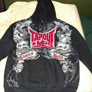 Barely Worn Tap Out Zip Up Hoodie. Size XL