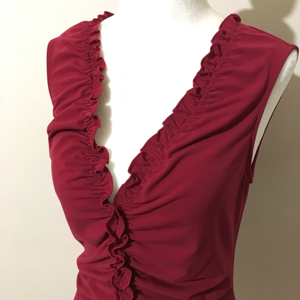 {EXPRESS} Red Ruffle Top - Picture 3 of 8