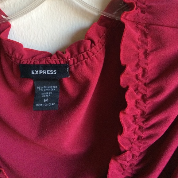 {EXPRESS} Red Ruffle Top - Picture 5 of 8