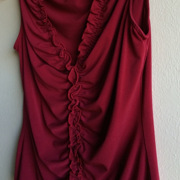 {EXPRESS} Red Ruffle Top - Picture 6 of 8