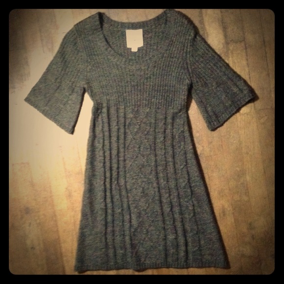 Warm & Cozy Sweater Dress Mini Dolman Sleeves