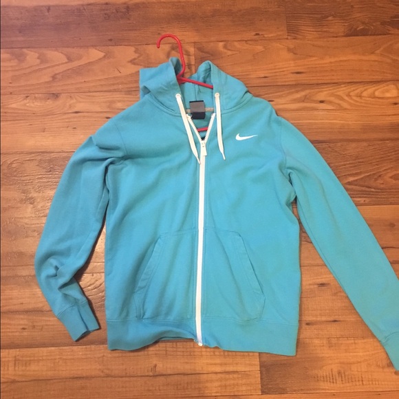 Sky blue nike zip up