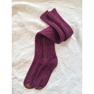 Knit thigh high