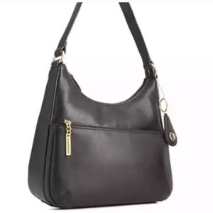 Giani Bernini Nappa Leather Hobo Bag - black💼