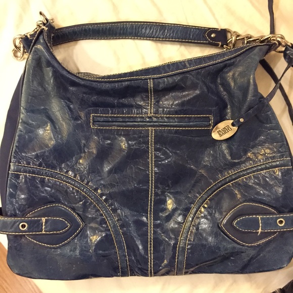 Franco Sarto Midnight Blue Leather Purse