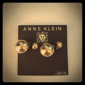 Anne Klein Gold bubble earrings