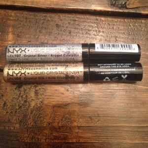 NYX liquid crystal liner bundle: gold and silver
