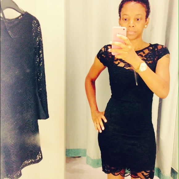 Black Laced H n M party dress/very trendy/ - Picture 2 of 3