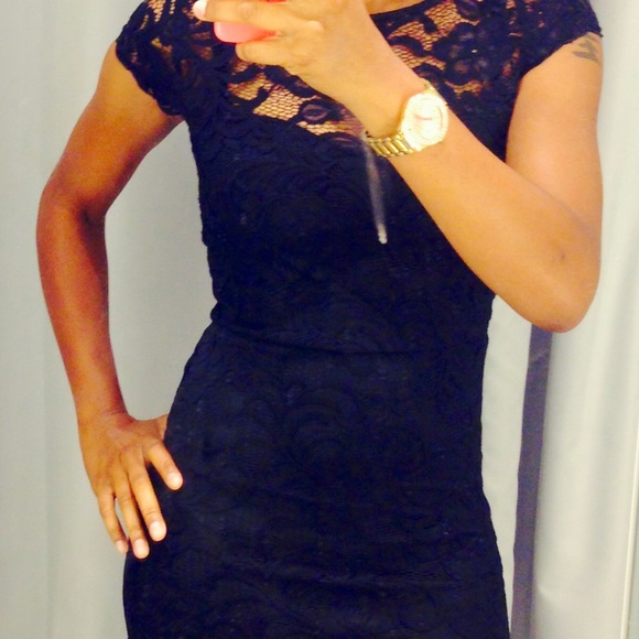 Black Laced H n M party dress/very trendy/ - Picture 3 of 3