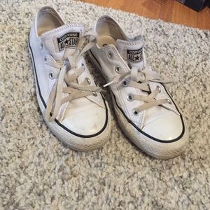 White leather converse