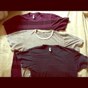 Striped American Apparel T-Shirts