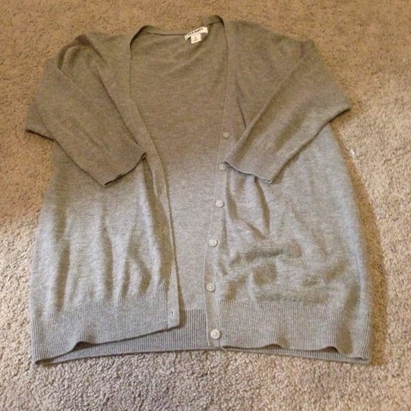 3/4 sleeve button up cardigan