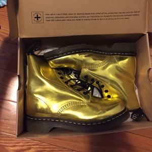 Gold Dr. martens