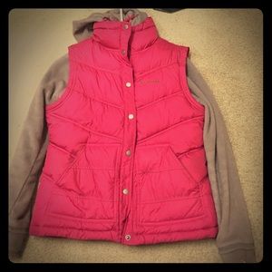 Columbia 2 in one fleece and vest