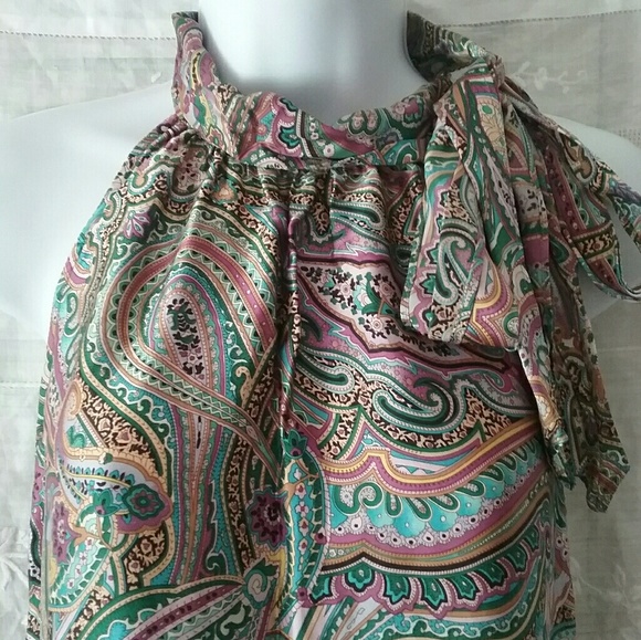 Multi-colored Paisley Dress - Picture 2 of 5