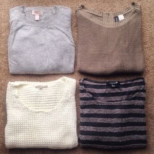 LESLIE ON HOLD SWEATER BUNDLE. REMOVE STRIPE SWTR