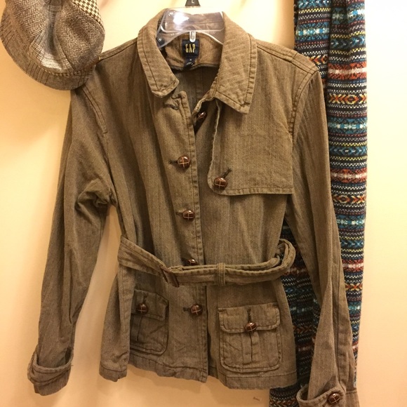 GAP Brown Fitted Jacket XL